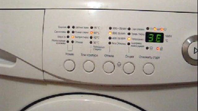 Стиральная машина SAMSUNG ошибка 3Е смотреть онлайн