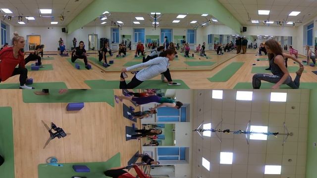 Мастер-класс в фитнес-клубе "ОЛИМПиЯ" [Панорамная съемка 360] смотреть онлайн