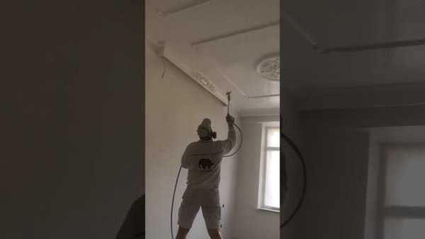 Astech 3200 Безвоздушная покраска потолка г.Гродно