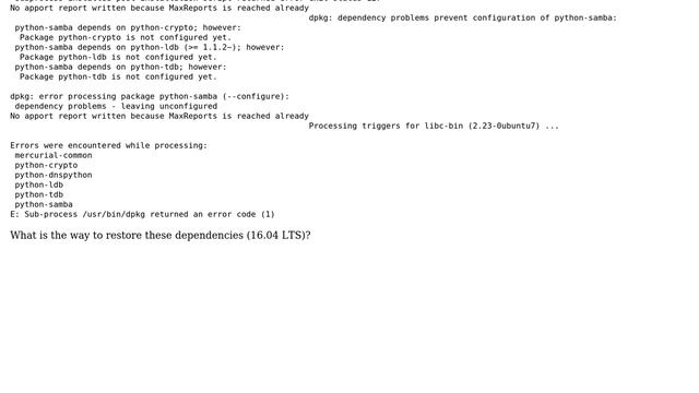 Ubuntu: How to restore after accidentally apt-get remove python? смотреть онлайн