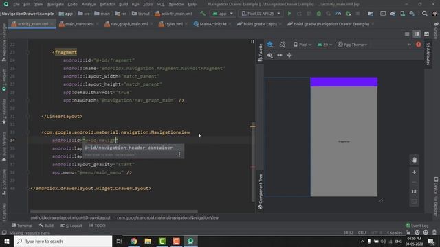 Android Navigation Drawer Tutorial with Navigation Component смотреть онлайн
