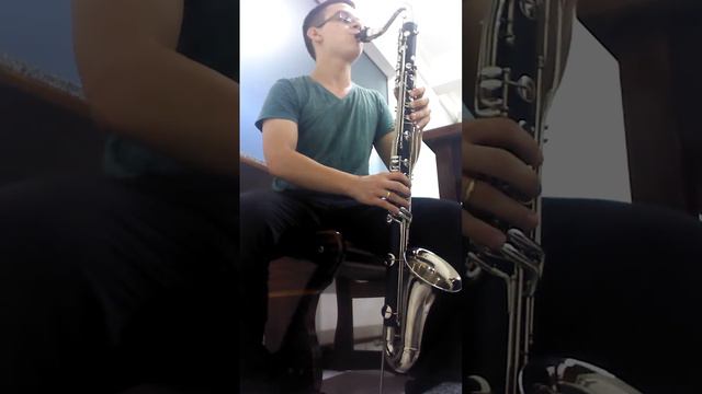 Clarone Baixo (Bass clarinet) Selmer Bundy USA - Hino 1 CCB смотреть онлайн
