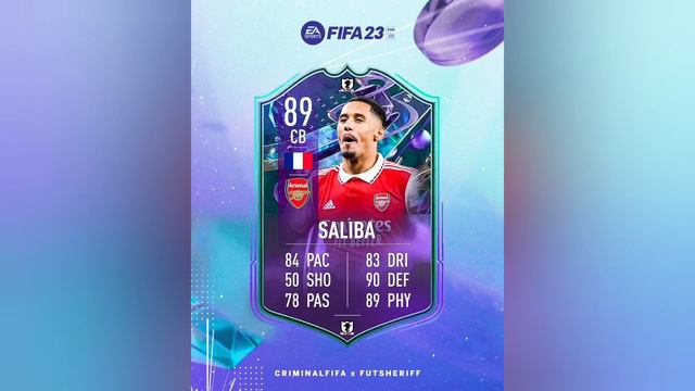 Saliba FUT Fantasy Card Coming Stats Predicted - FIFA 23 смотреть онлайн