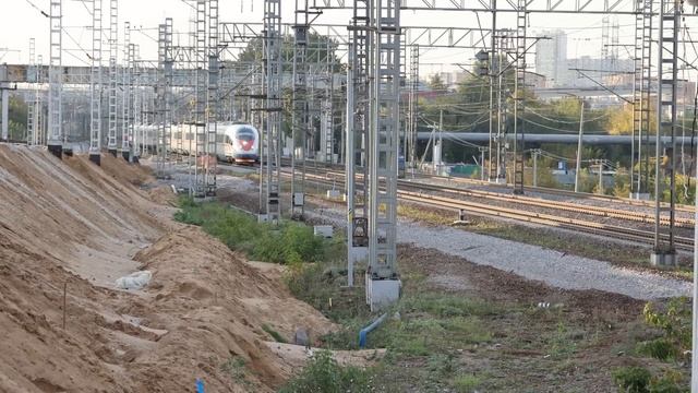 Строительство 5 и 6 пути ВСЖМ ВСМ от о.п. Лихоборы до Ховрино смотреть онлайн