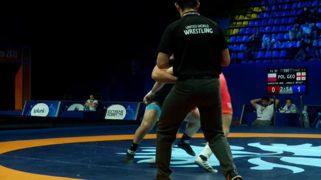 Final 1/2 FS 92 kg RADOSLAV  MARCINKIEWICZ (POL) IRAKLI MTSITURI (GEO) смотреть онлайн