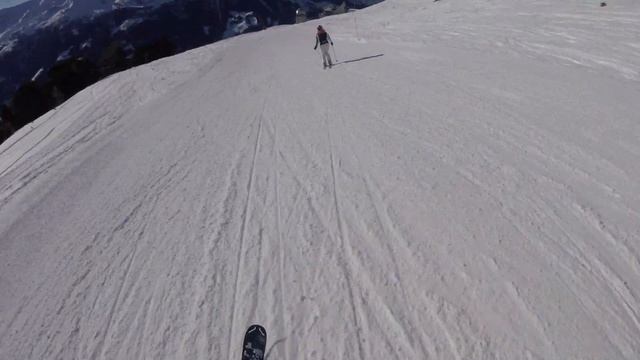 [4K] Skiing St-Luc, Col des Ombrintzes to St-Luc/Tignousa Funiculaire, Val d'Anniviers Switzerland смотреть онлайн