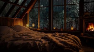 Глубокий сон со звуком сильного дождя в окне и звуками грома - расслабление, исцеление, медитация