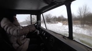 Маленькая Галя за рулём монстра КрАЗ 260!!!