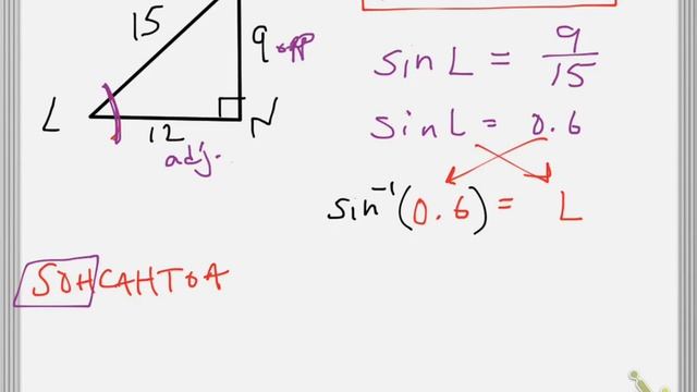 finding angle when given three sides trigonometry смотреть онлайн