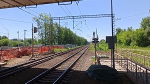 Прибывает электропоезд Эп2д и отправление новой электрички Иволга 2.0 станция D1 Шереметьевская