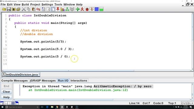 int and double Division (Java Tutorial) смотреть онлайн