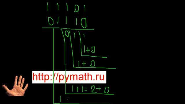 Сумма в двоичной системе счисления смотреть онлайн