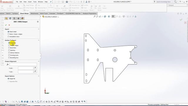 Mame DXF file for laser cutting - Export dxf from solidworks | Flat Pattern смотреть онлайн