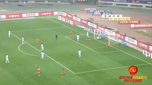 Fernandinho - Jiangsu Suning 1x2 Chongqing Dangdai Lifan - 4a rodada Super Liga da China 2017 смотреть онлайн