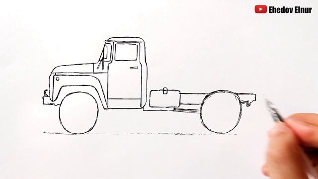 Как нарисовать Самосвал Зил 130 | Ehedov Elnur смотреть онлайн