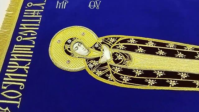 Пошив вышитых плащаниц для храма. Церковная вышивка на заказ. смотреть онлайн