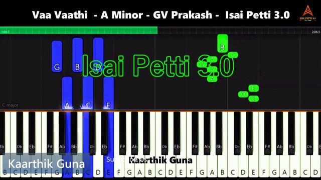 Vaa Vaathi | Piano Notes | Gv Prakash | Isai Petti 3 0 смотреть онлайн