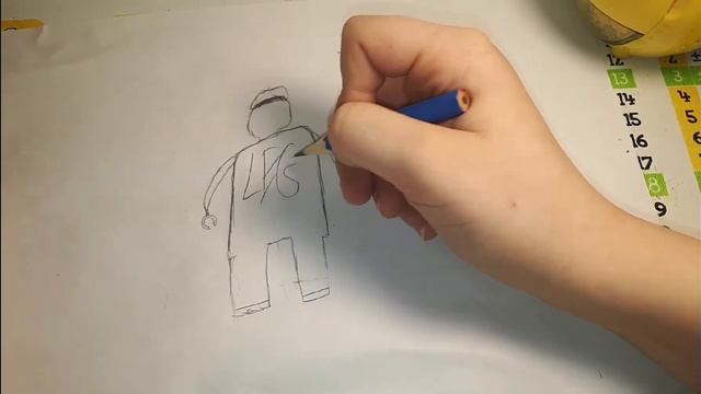 Как нарисовать лего человечка. смотреть онлайн