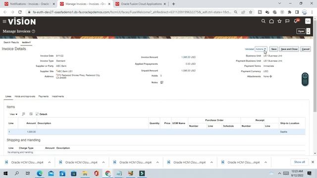How to force approve a AP Supplier Invoice in Oracle Fusion cloud | Accounts Payable cloud ERP смотреть онлайн