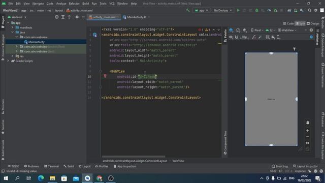 Tutorial membuat webview dengan menggunakan bahasa kotlin di Andriod Studio смотреть онлайн