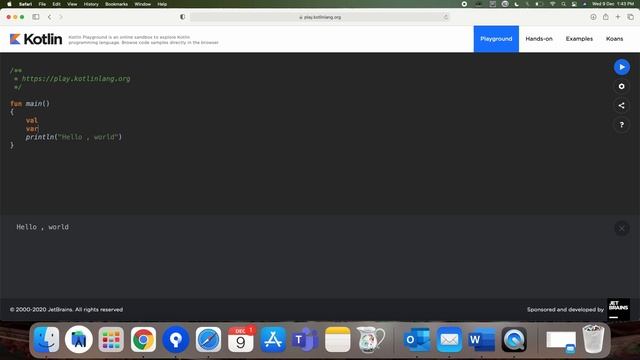 Kotlin dataType and variable declaration смотреть онлайн