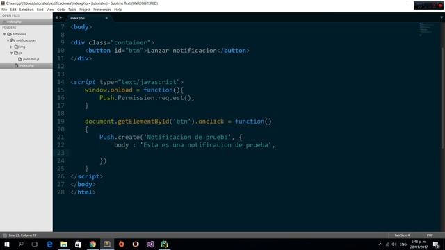 Mostrar notificaciones del navegador web смотреть онлайн
