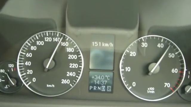Mercedes C230 Kompressor AV 0-220 Km/h смотреть онлайн