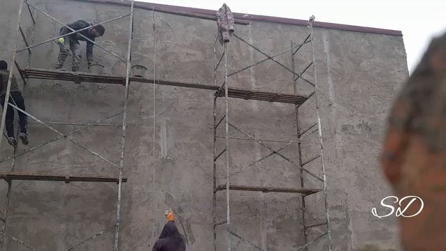 Штукатурные работы на новой кухне для колледжей Plastering Work In New Kitchen For Colleges