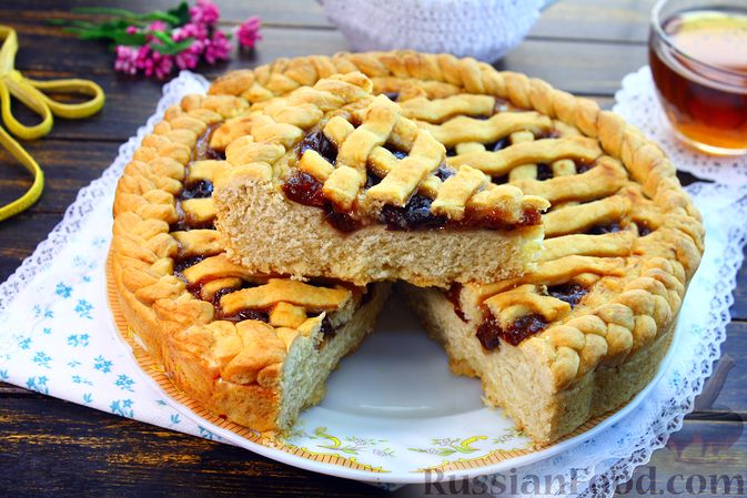 Простая выпечка к постному столу. ПОСТНЫЙ ПИРОГ С ВАРЕНЬЕМ