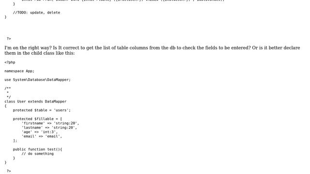 Database connection and DataMapper смотреть онлайн