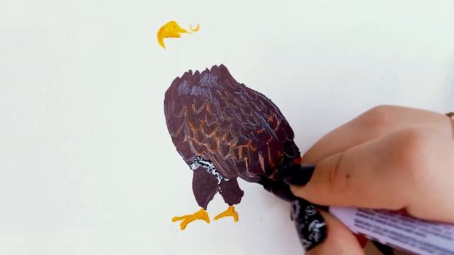 Белоголовый Орлан- Один из Самых Крупных Видов Орлов! Рисуем Маркерами! Легко и Просто! смотреть онлайн
