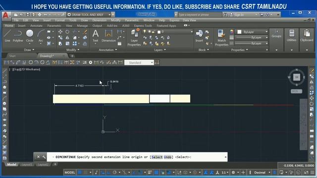 122 (DIMTOOL) (DIMCONT) or (DCO) CONTINUE DIMENSION COMMAND AUTOCAD смотреть онлайн
