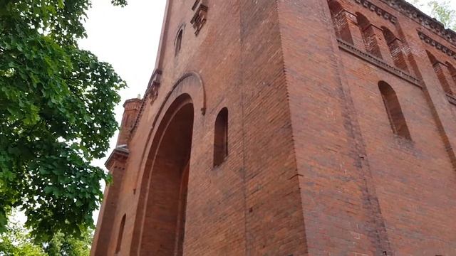 Озерск Калининградская область, Первое фахверковая церковь в Даркемене. смотреть онлайн