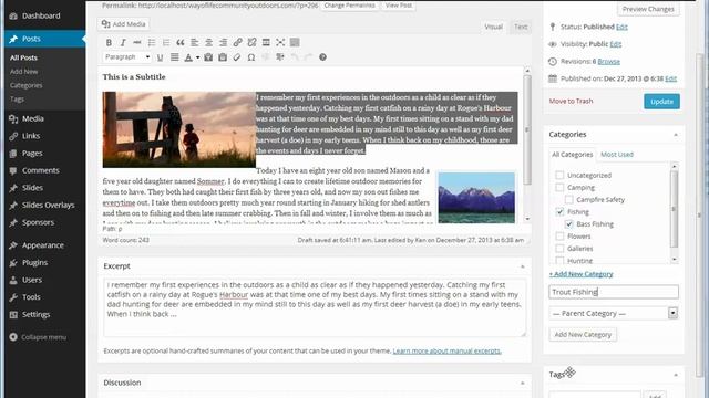 How to add WordPress Posts Part 3 - Adding the Excerpt and Featured Image смотреть онлайн