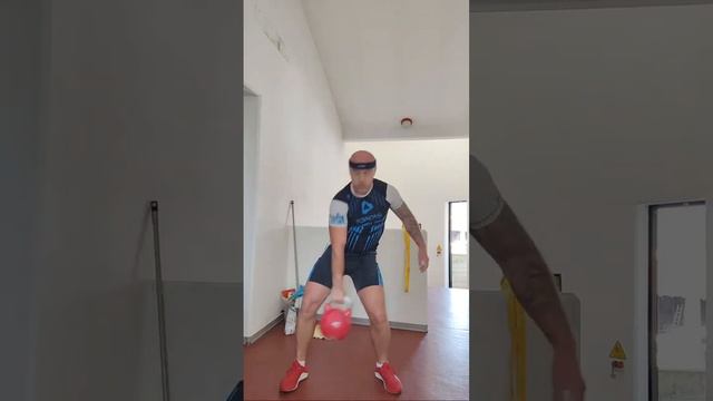 Snatch 32kg With 2 Swing. Good Exercise For Snatch