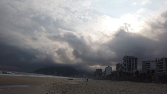 Walking Ipanema Beach Rio De Janeiro Brazil смотреть онлайн