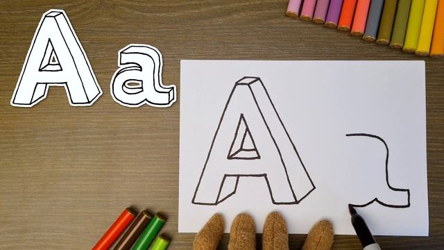 EDUKACINIS PIEŠIMAS Abėcėlė Raidė A Kaip nupiešti Kaip rašyti Raidės vaikams lietuviškai смотреть онлайн