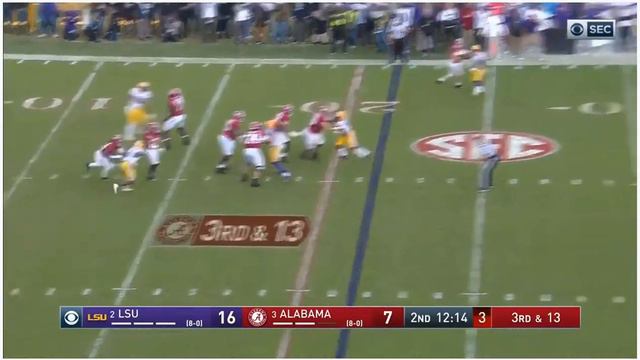 Jerry Jeudy catches, makes defenders miss against LSU (2019) смотреть онлайн