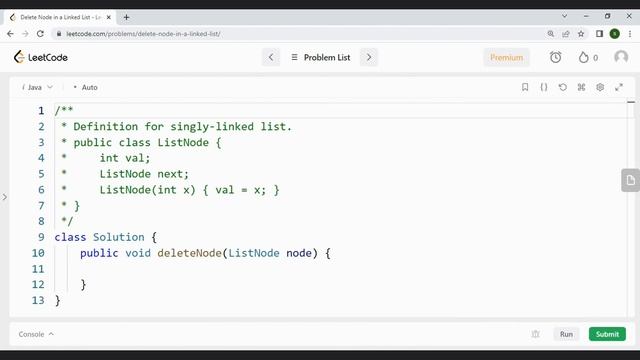 Delete Node in a Linked List || LeetCode 237 смотреть онлайн