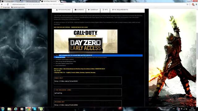 Call of Duty Advanced Warfare crack FR US смотреть онлайн