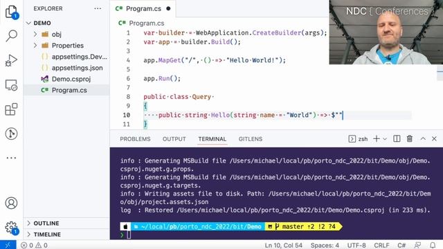 How to build a GraphQL server in under 5 minutes with ASP NET Core 6 - Michael Staib смотреть онлайн