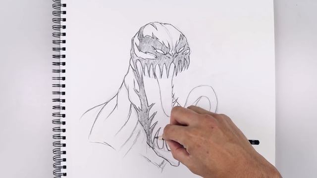 How To Draw Anti Venom | Step by Step Sketch Tutorial смотреть онлайн