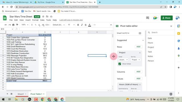 Google Sheets: How to resize your pivot table editor смотреть онлайн