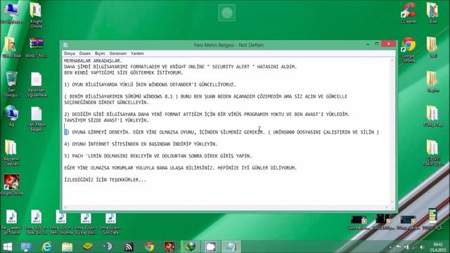 KNIGHT ONLİNE " SECURITY ALERT " HATASI ve ÇÖZÜMÜ смотреть онлайн
