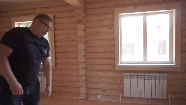 Обзор дома из оцилиндрованного бревна 118м2 смотреть онлайн