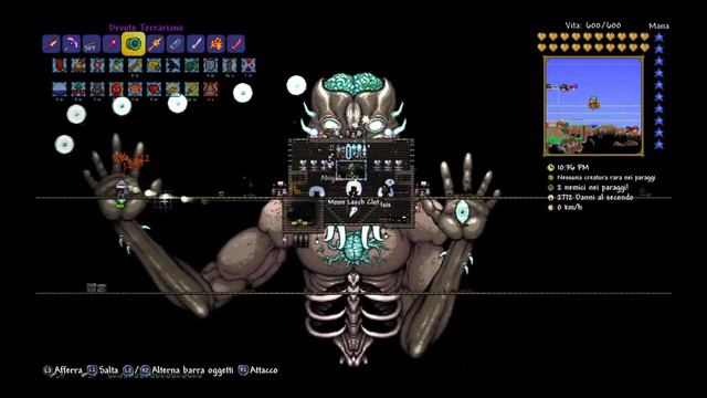 Terraria Moon Lord Expert without movind no healing potion no nurse(PS4) смотреть онлайн