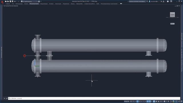 Plant 3D. Группа кожухотрубчатых теплообменников смотреть онлайн