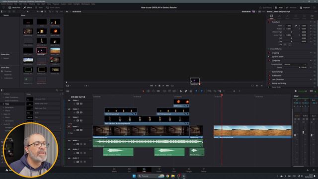 How to use OVERLAYS in Davinci Resolve смотреть онлайн