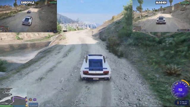 ПОЛИЦИЮ ЮТУБА УСТРОИЛА НЕЛЕГАЛЬНЫЕ ГОНКИ В GTA 5 RP BURTON ! смотреть онлайн
