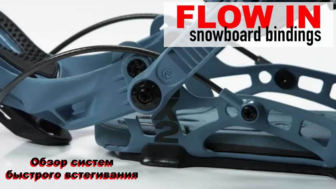 Сноуборд крепления Flow IN (быстровстегиваемые крепления). Сравнение и взвешивание моделей. смотреть онлайн